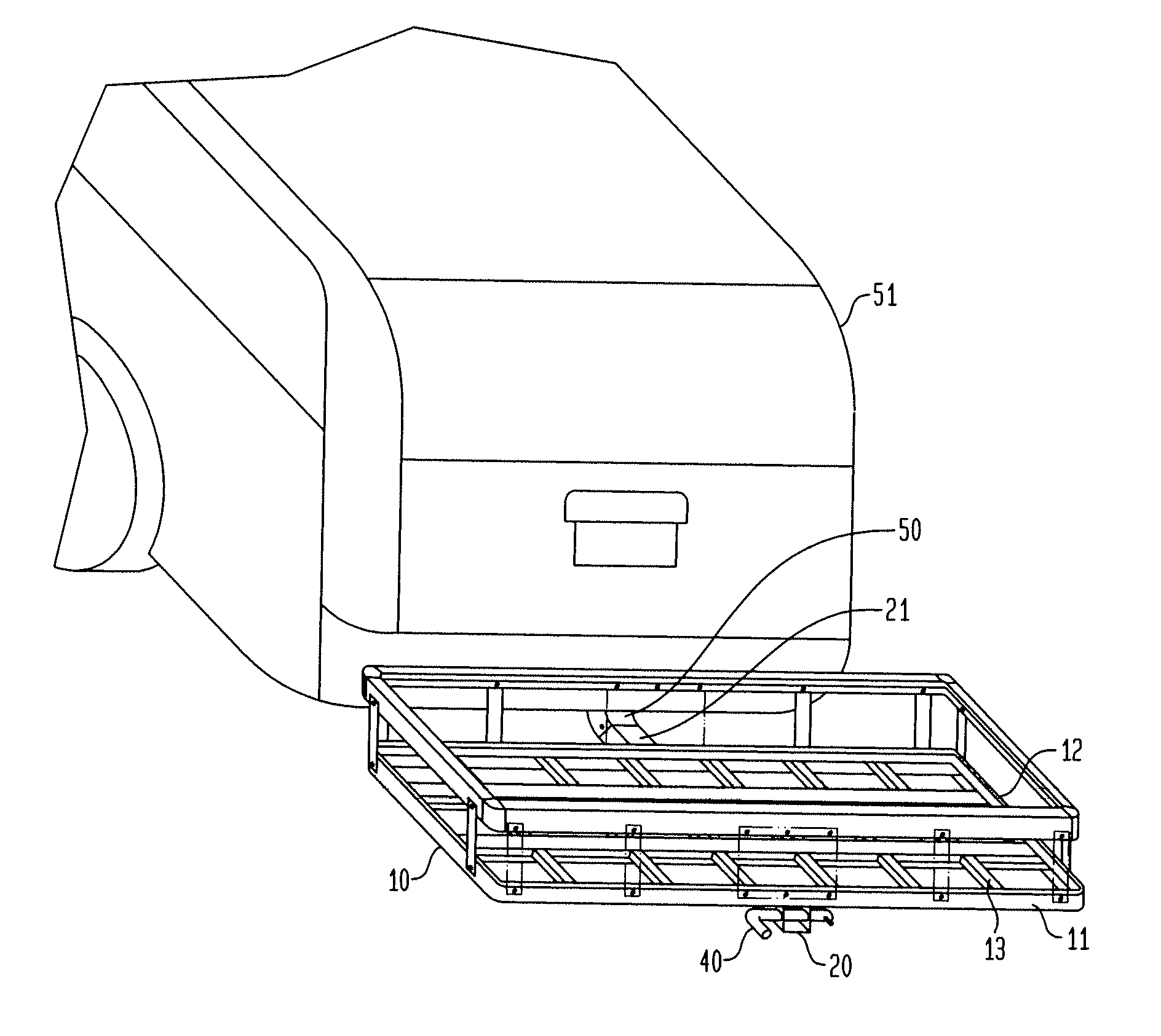 Cargo Carrier With Vehicle Attachment