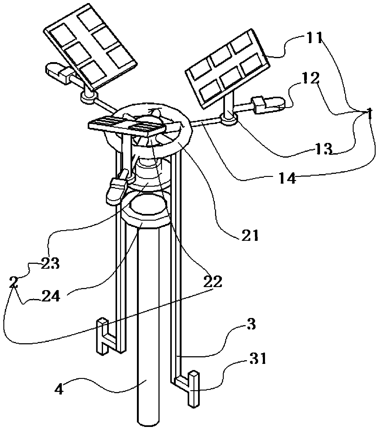 Solar street lamp convenient to disassemble