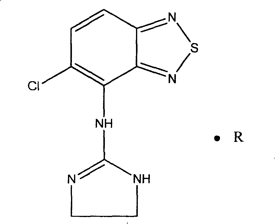 Novel formulation of Tizanidine and derivative thereof and preparation method thereof