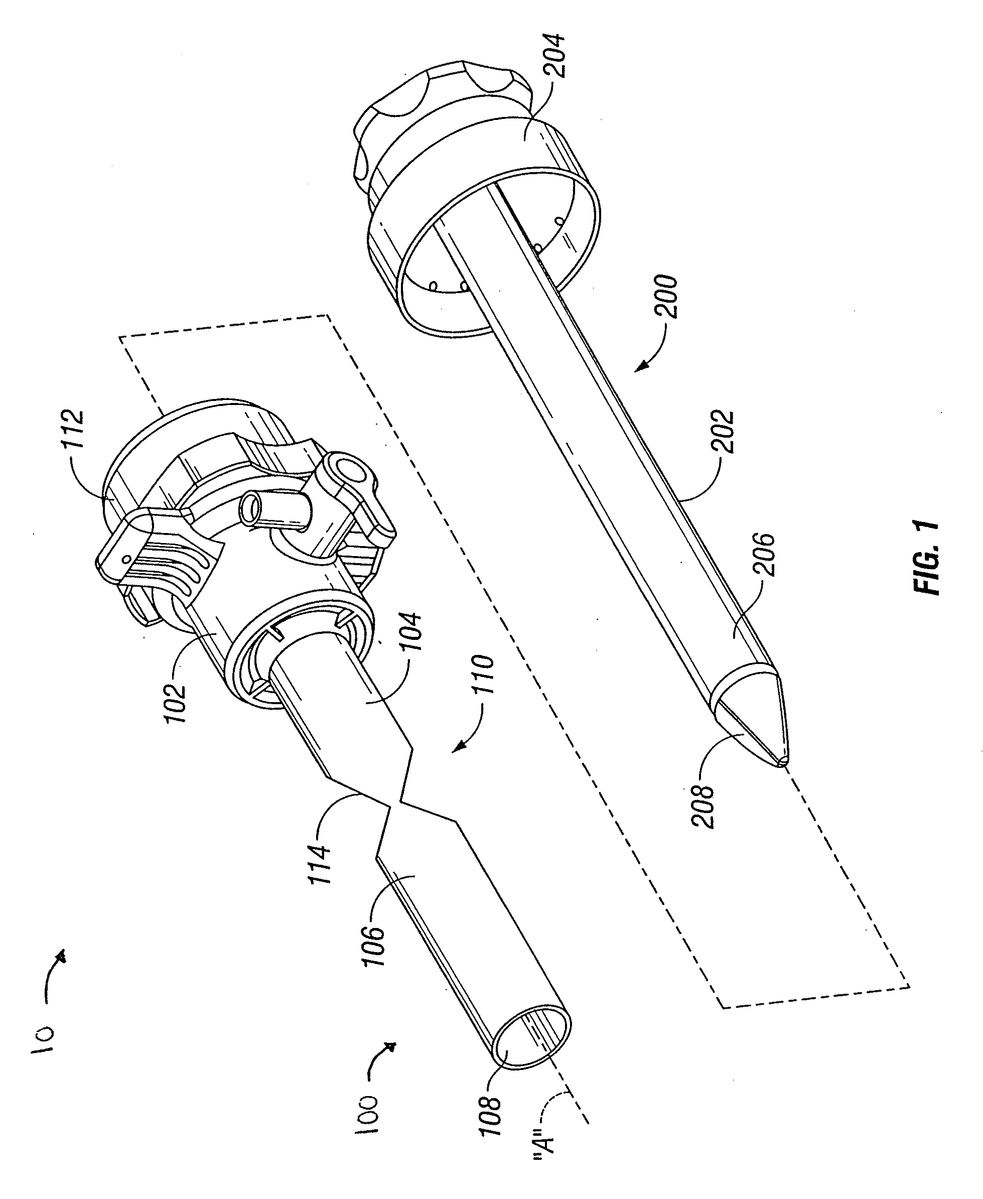 Access cannula with hinge restrictor