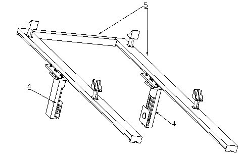 Vortex-induced vibration test device for movable deep sea vertical pipe array model at lower top end of uniform flow