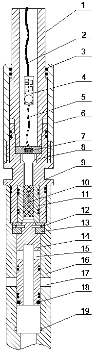 Detonator startup hydraulic setting tool and application thereof