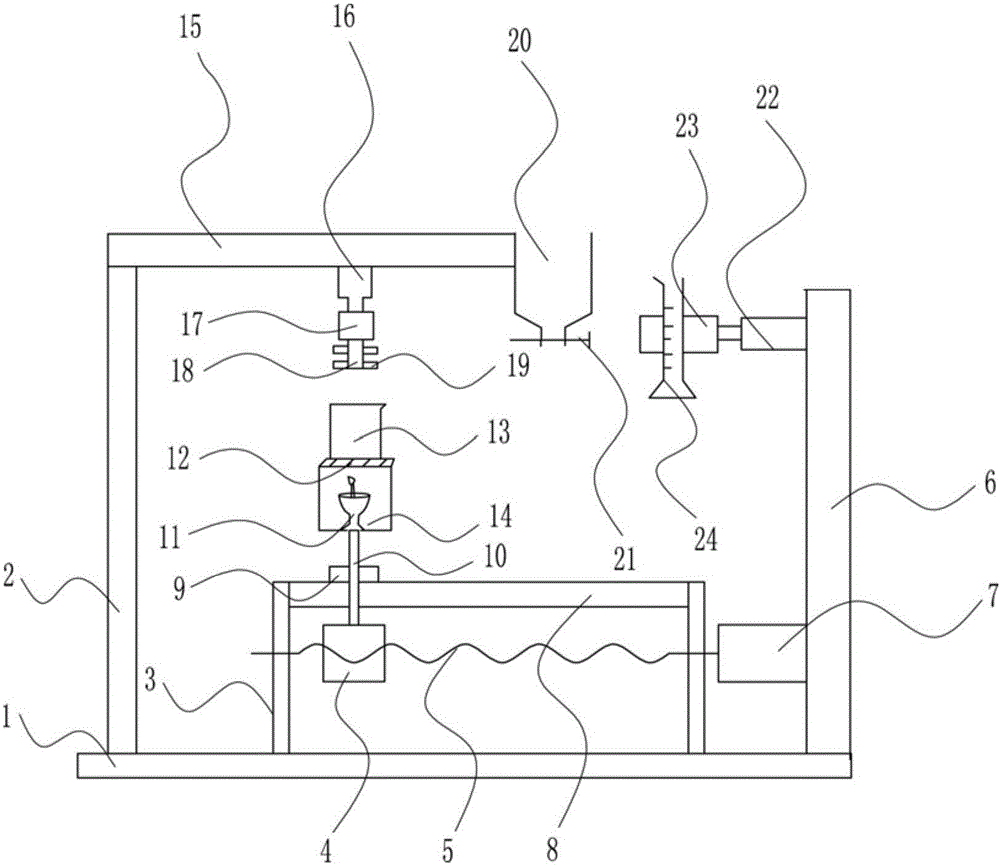 Chemical solid-liquid reaction experiment demonstration device