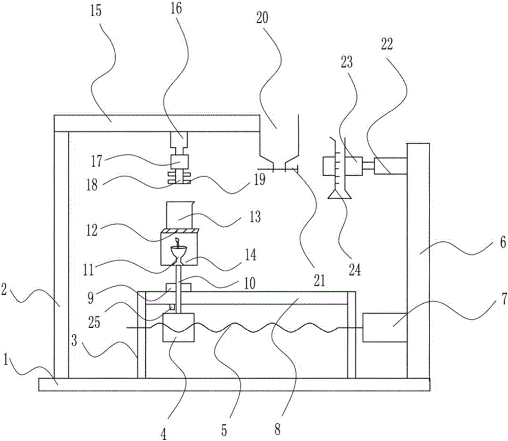 Chemical solid-liquid reaction experiment demonstration device