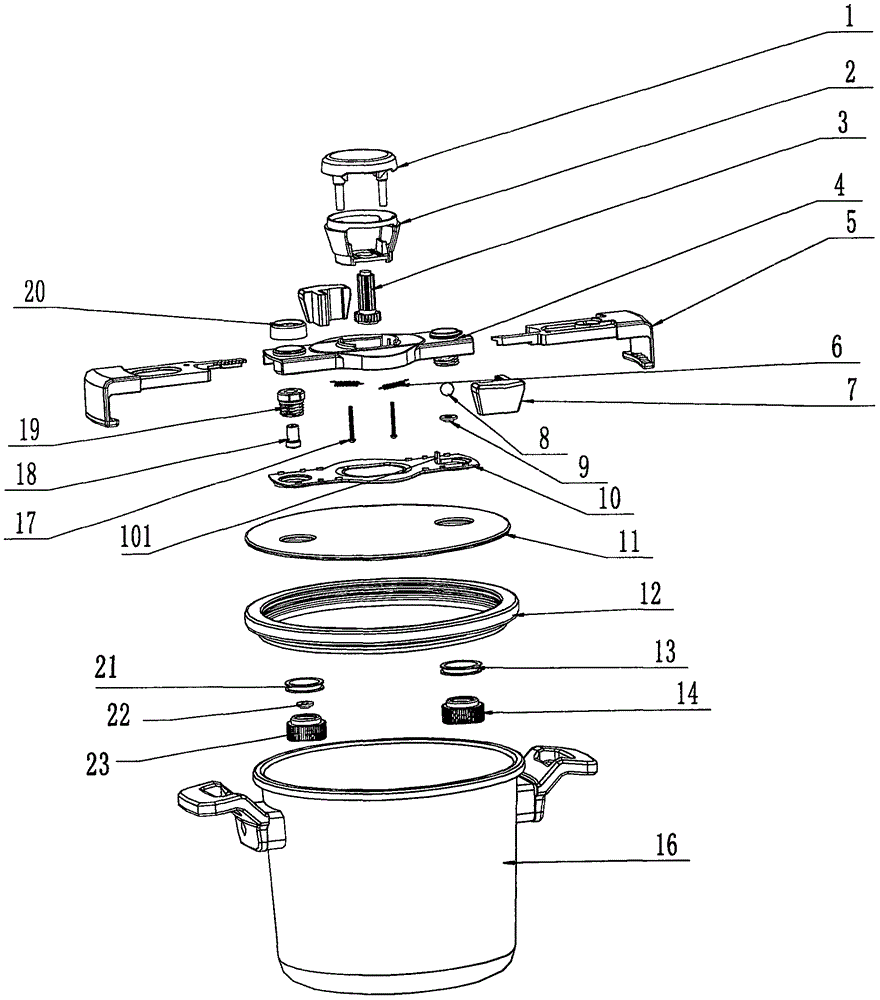 Low-pressure pot cover