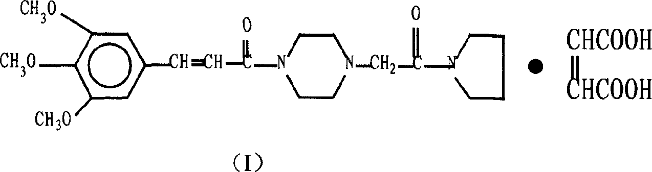 Synthesis method of cinepazide maleate