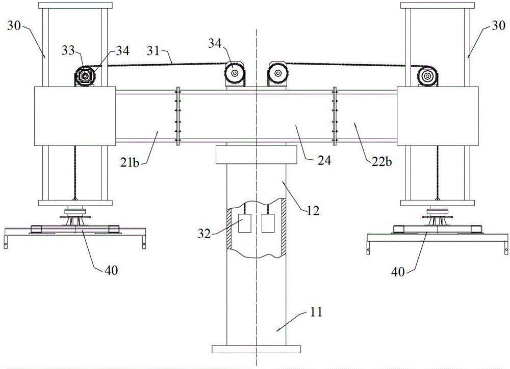 Tower rotary dobby automatic stacking machine