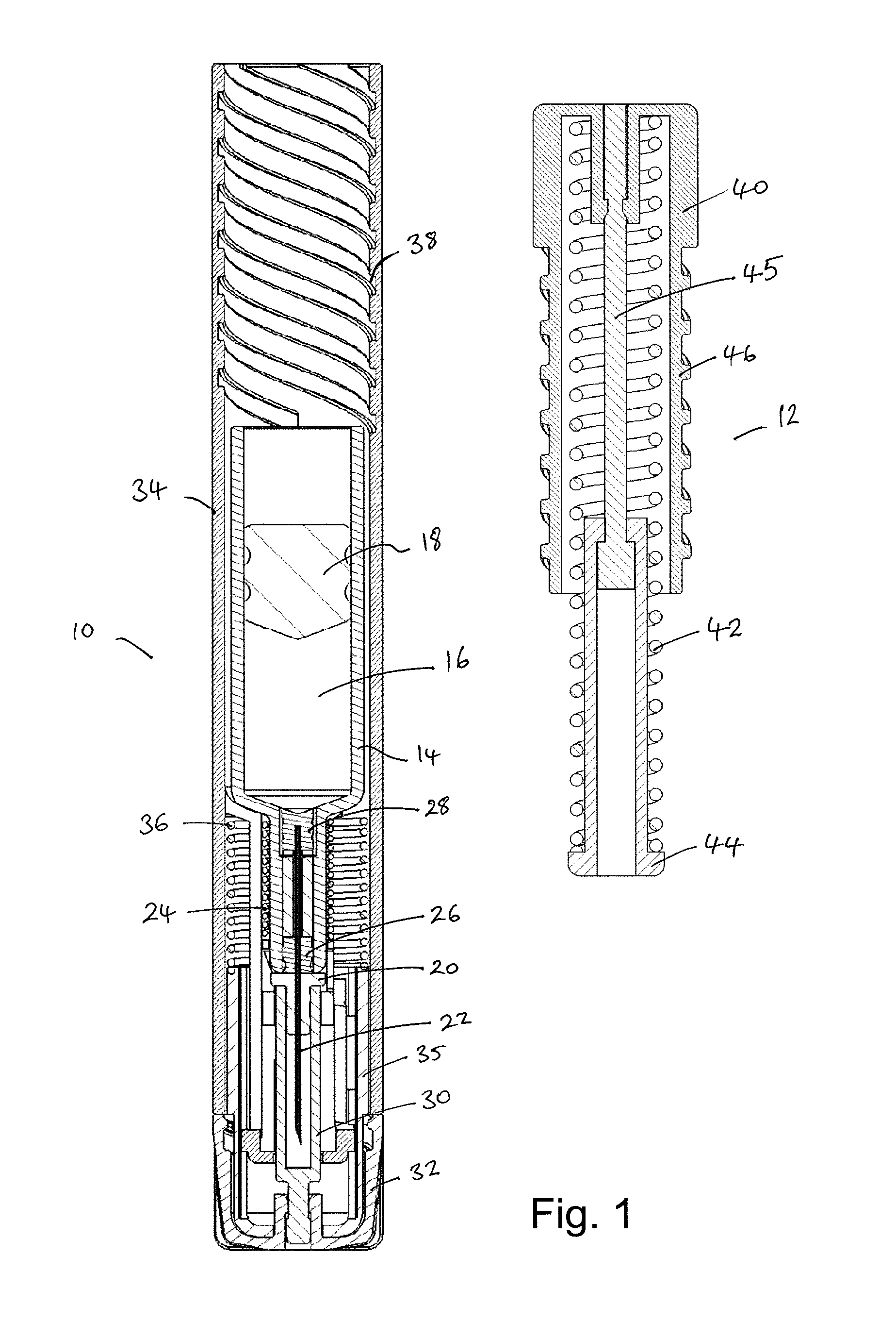 Automatic drug delivery devices