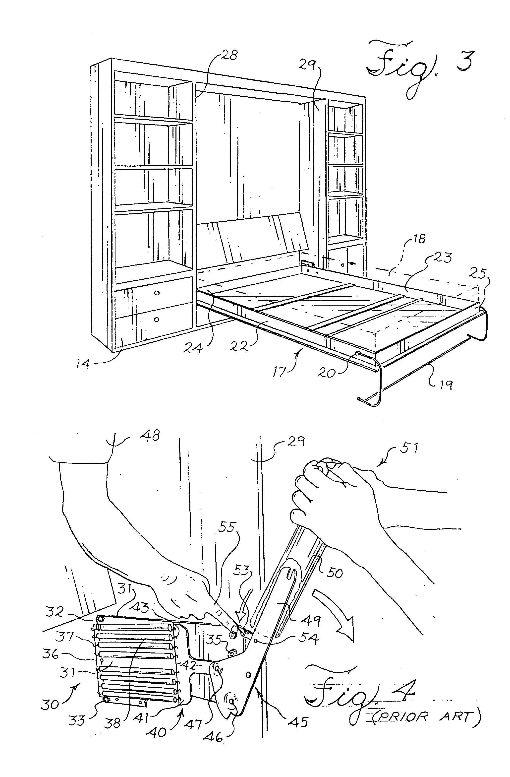 Tilting furniture system and infinitely variable lift tensioning mechansim therefor