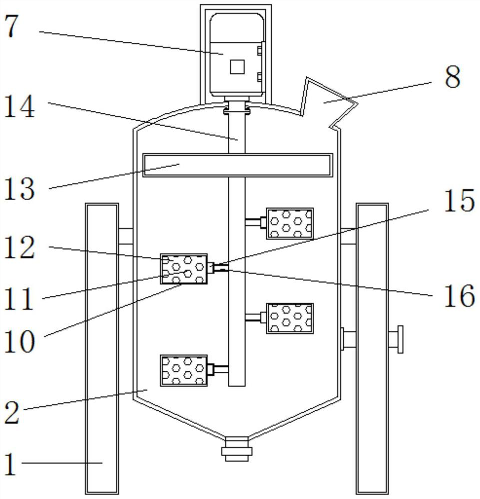 Sugar liquid decolorizing tank convenient for replacing activated carbon