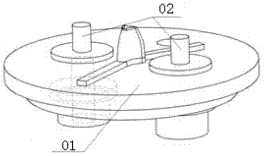 Capacitor cover floating riveting mechanism