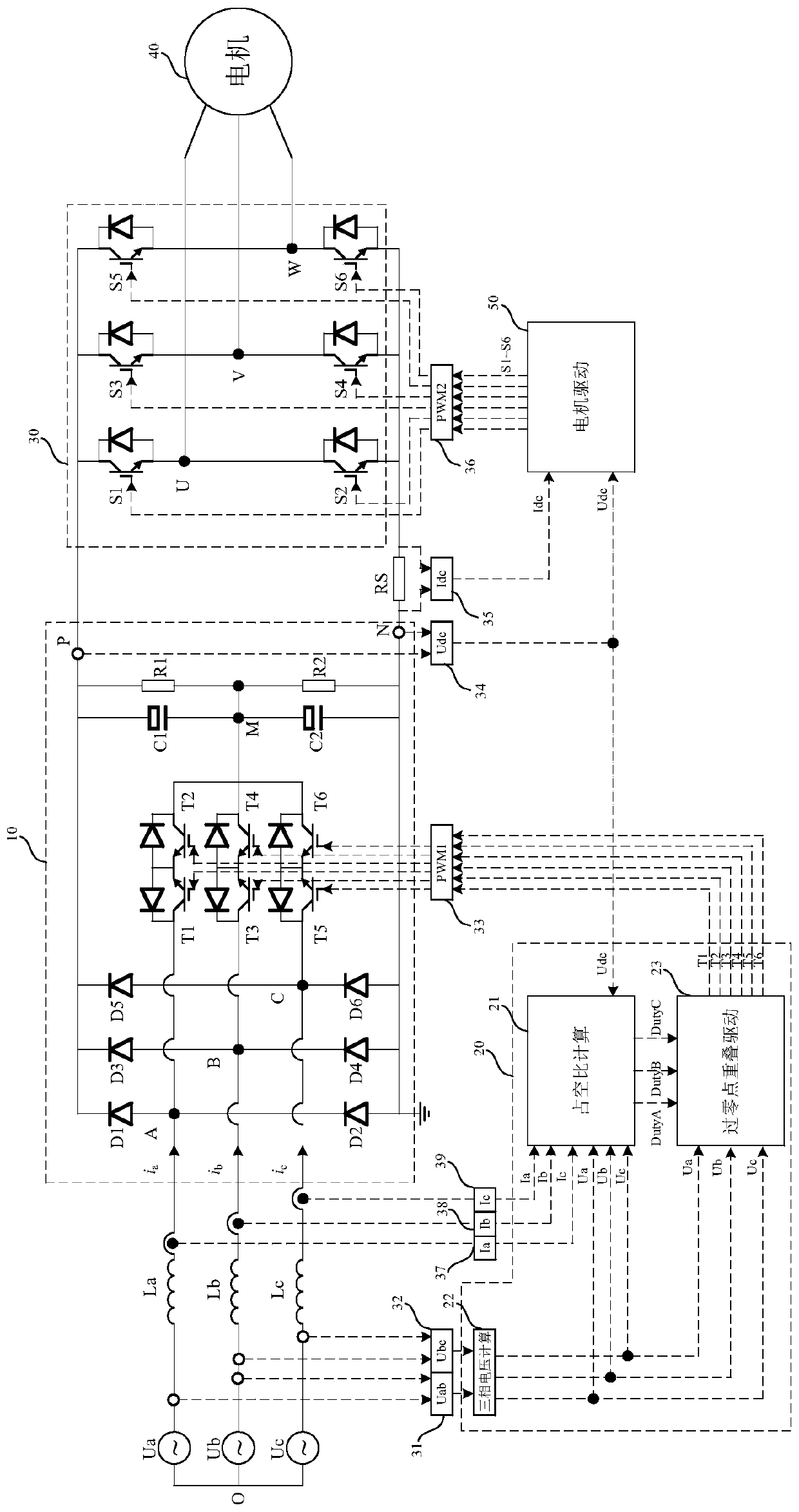 Control method, control device, PFC circuit, motor driving equipment and air conditioner