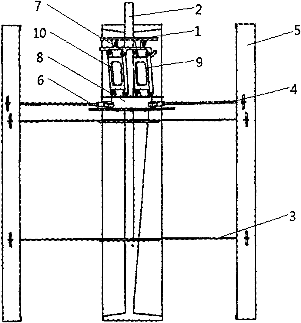 Cycloid propeller eccentric circle control mechanism