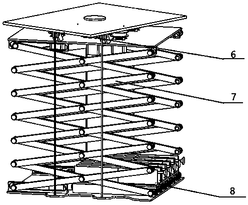 Intelligent archives management system based on scissor type mechanism suspension robot