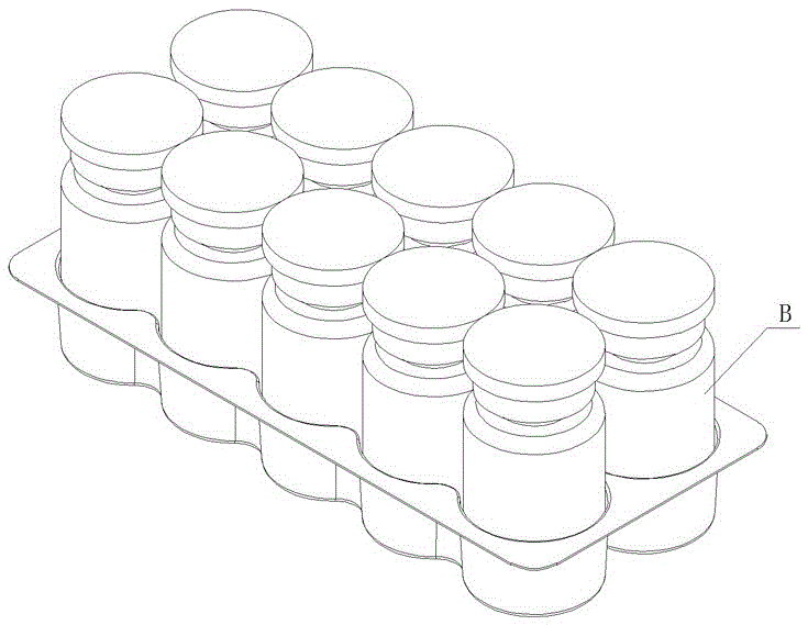 Automatic boxing production line for penicillin bottles