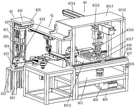 Sound attenuation sleeve head assembly mechanism for compressor crankshaft and sound attenuation sleeve head assembly machine