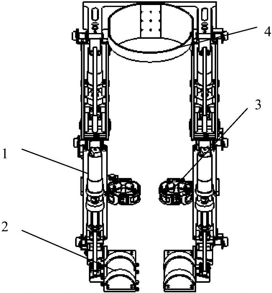 Man-machine supple connecting mechanism aiming at exoskeleton robot