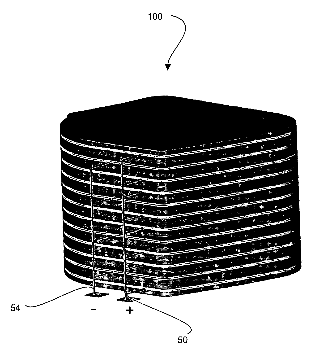 Conformal lithium polymer battery