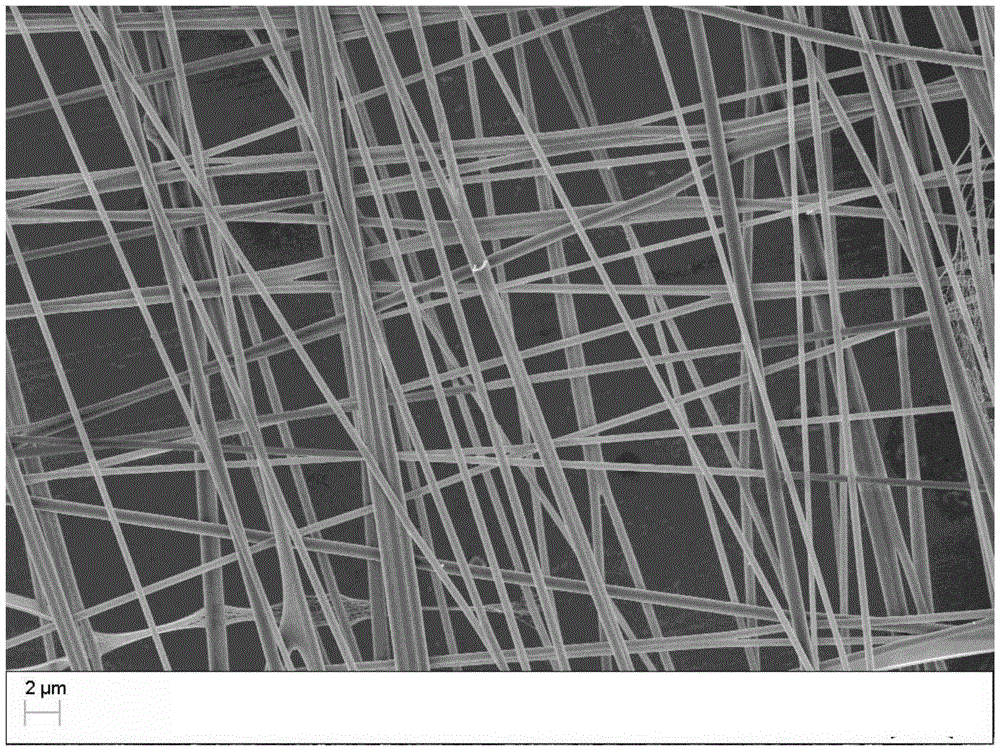 Composite nanofiber film of structure bionic skin extracellular matrix and producing method and application thereof