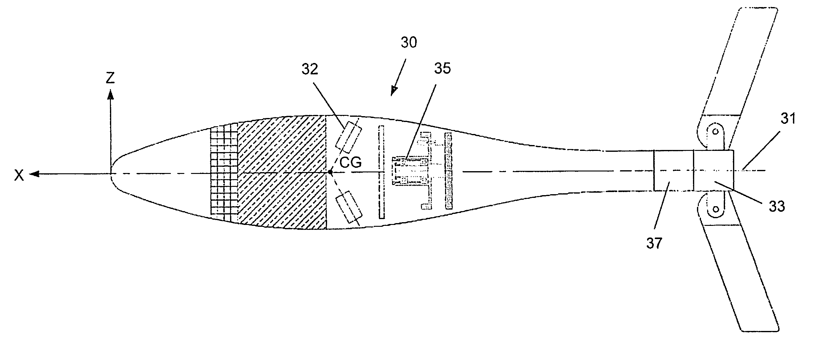 Method and system for adjusting the flight path of an unguided projectile, with compensation for jittering deviation