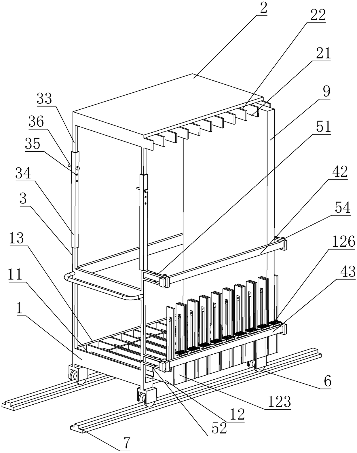 Multifunctional fireproof door transport vehicle