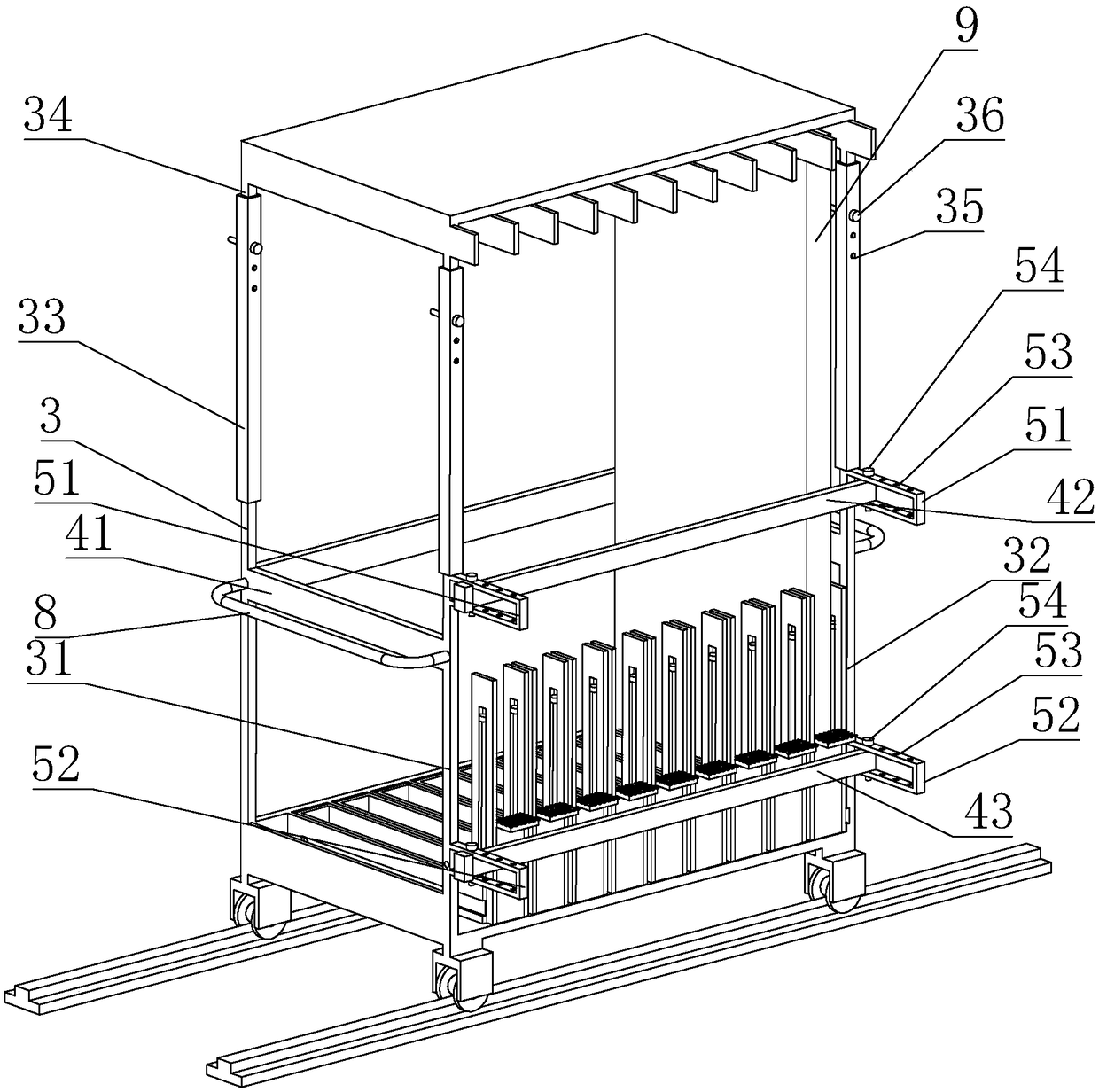 Multifunctional fireproof door transport vehicle