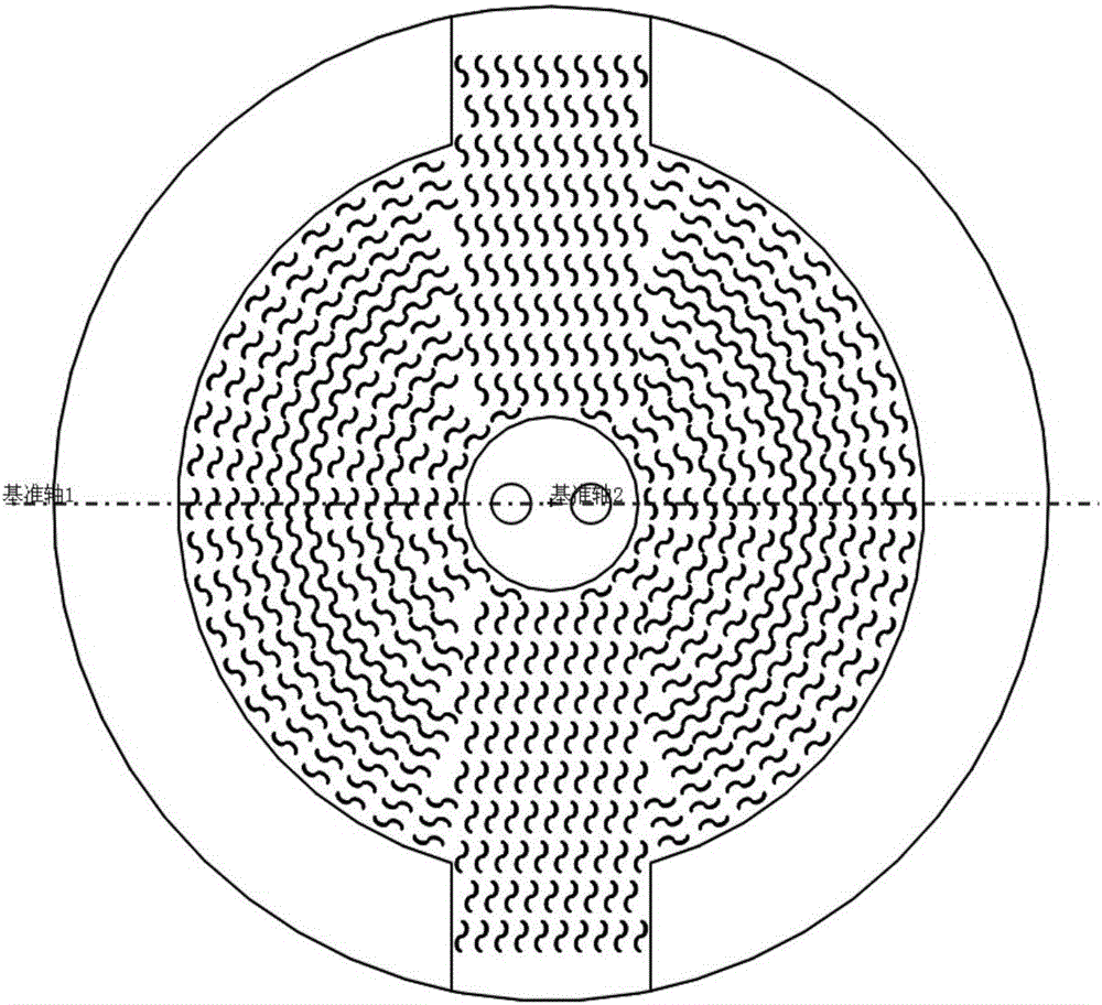 Heat exchanger core for heat exchange of three or more fluids