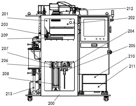 Gradient functional material synthesis and additive manufacturing integrated mechanism