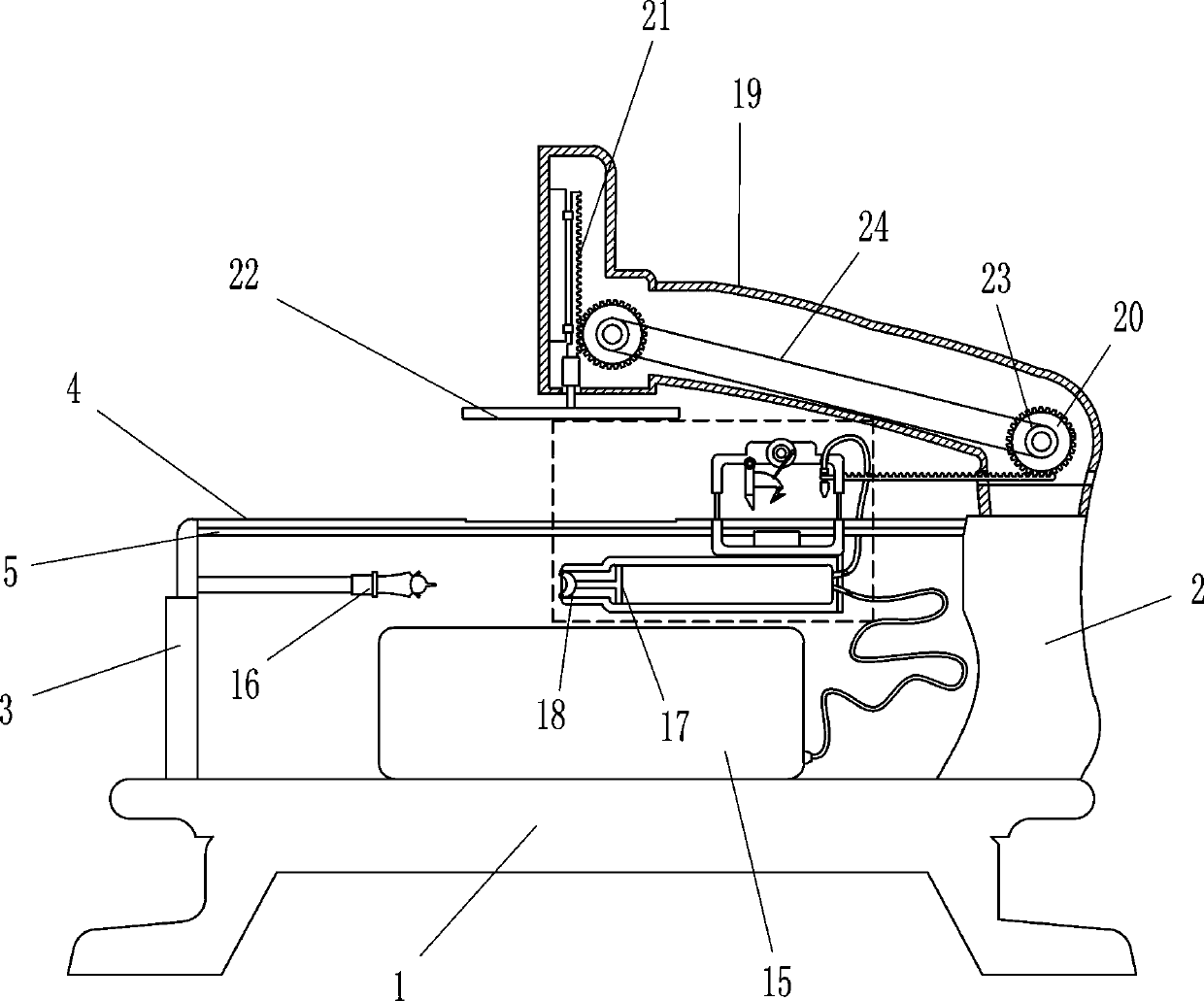 Leather adhesion assistant gluing equipment