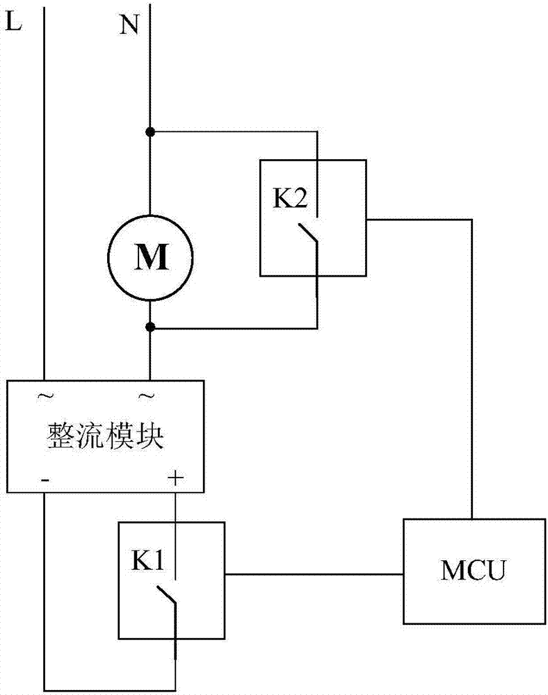 Alternating current (AC) motor speed regulation circuit and air conditioner