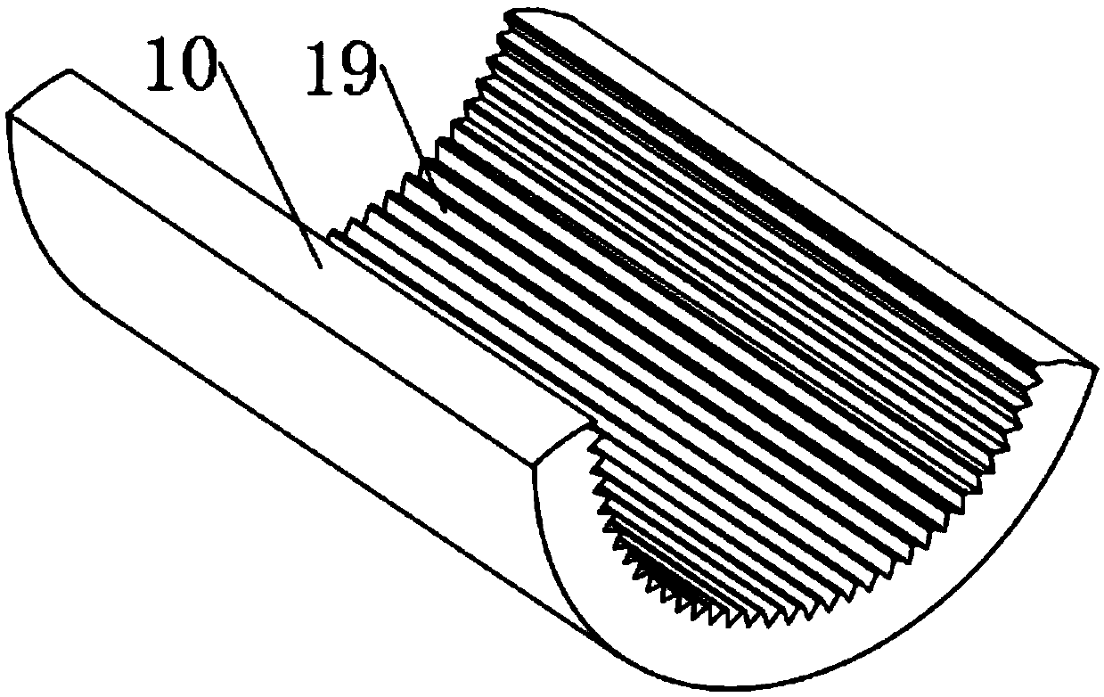 Waste circular crushing device for machining