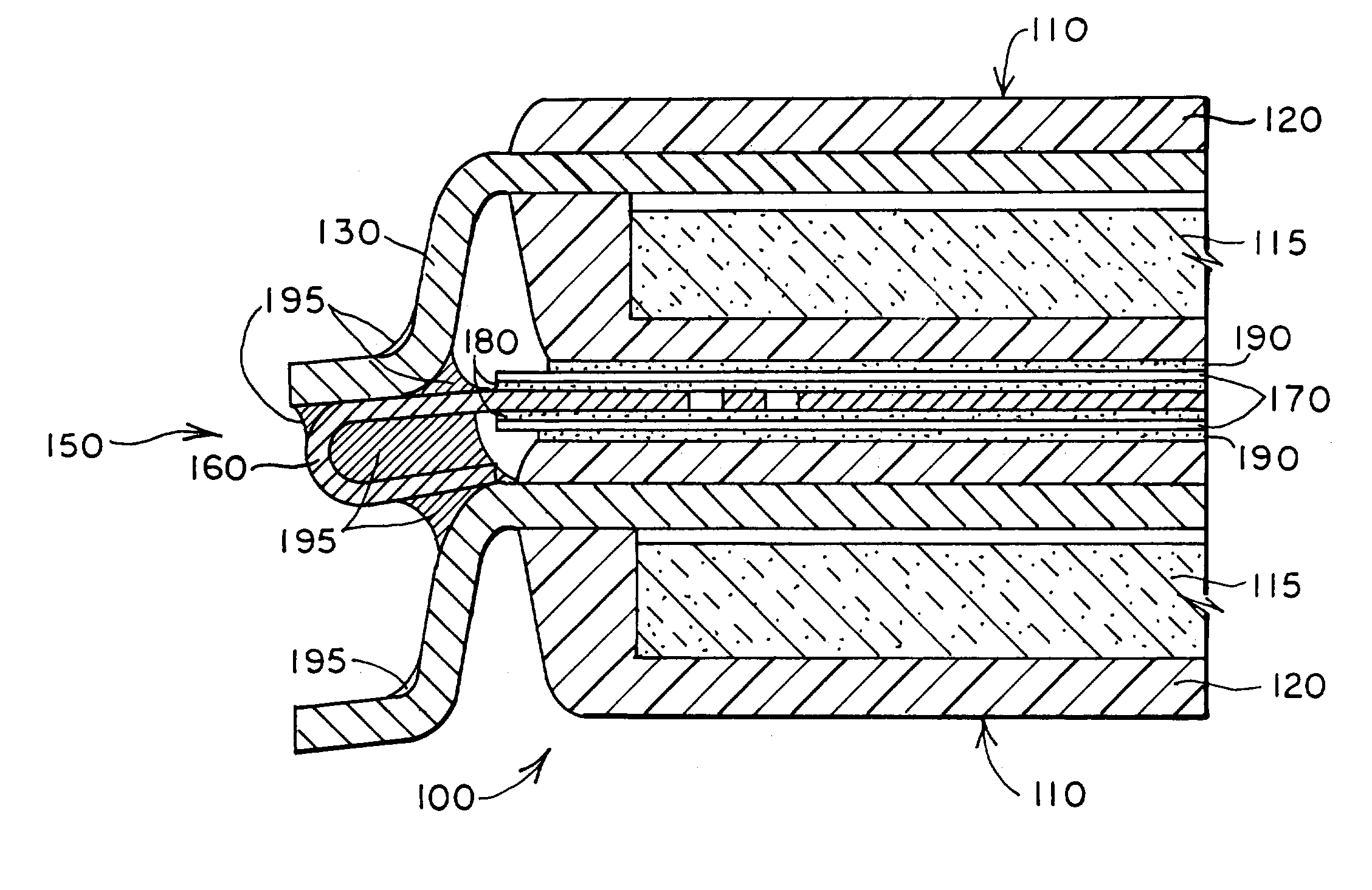 Flexible circuit connector for stacked chip module