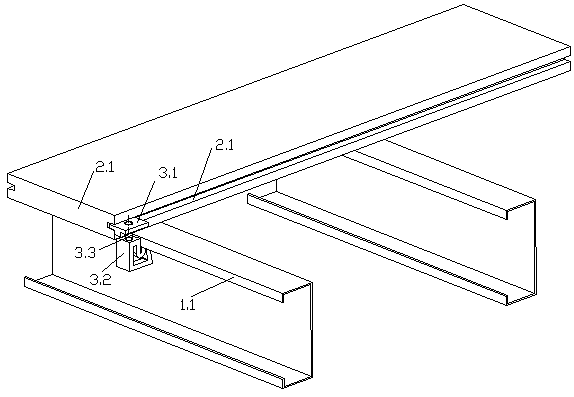 A detachable swimming pool walkway installation structure