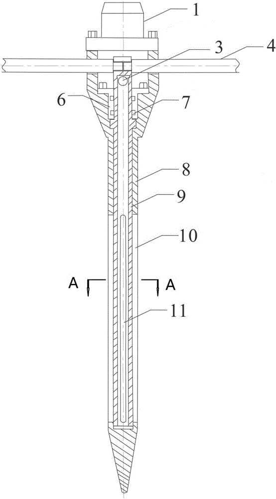 Drilling and exhausting integrated type geogas sampling device