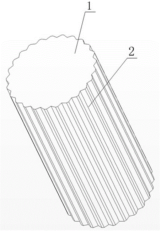 Buoyancy block surface structure for reducing ocean current resistance borne by waterproof pipe column