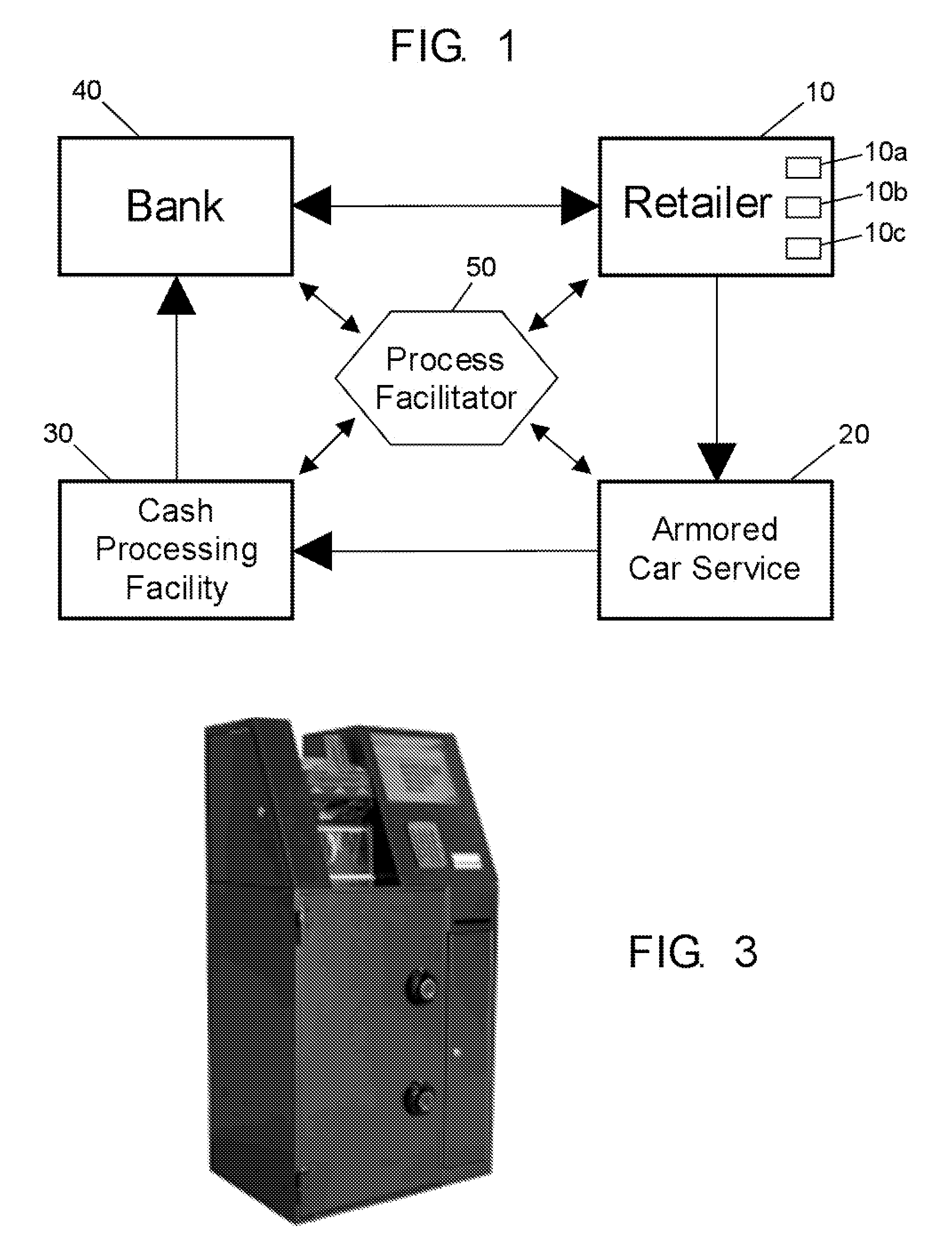 Process of and system for advancing credit for cash collections