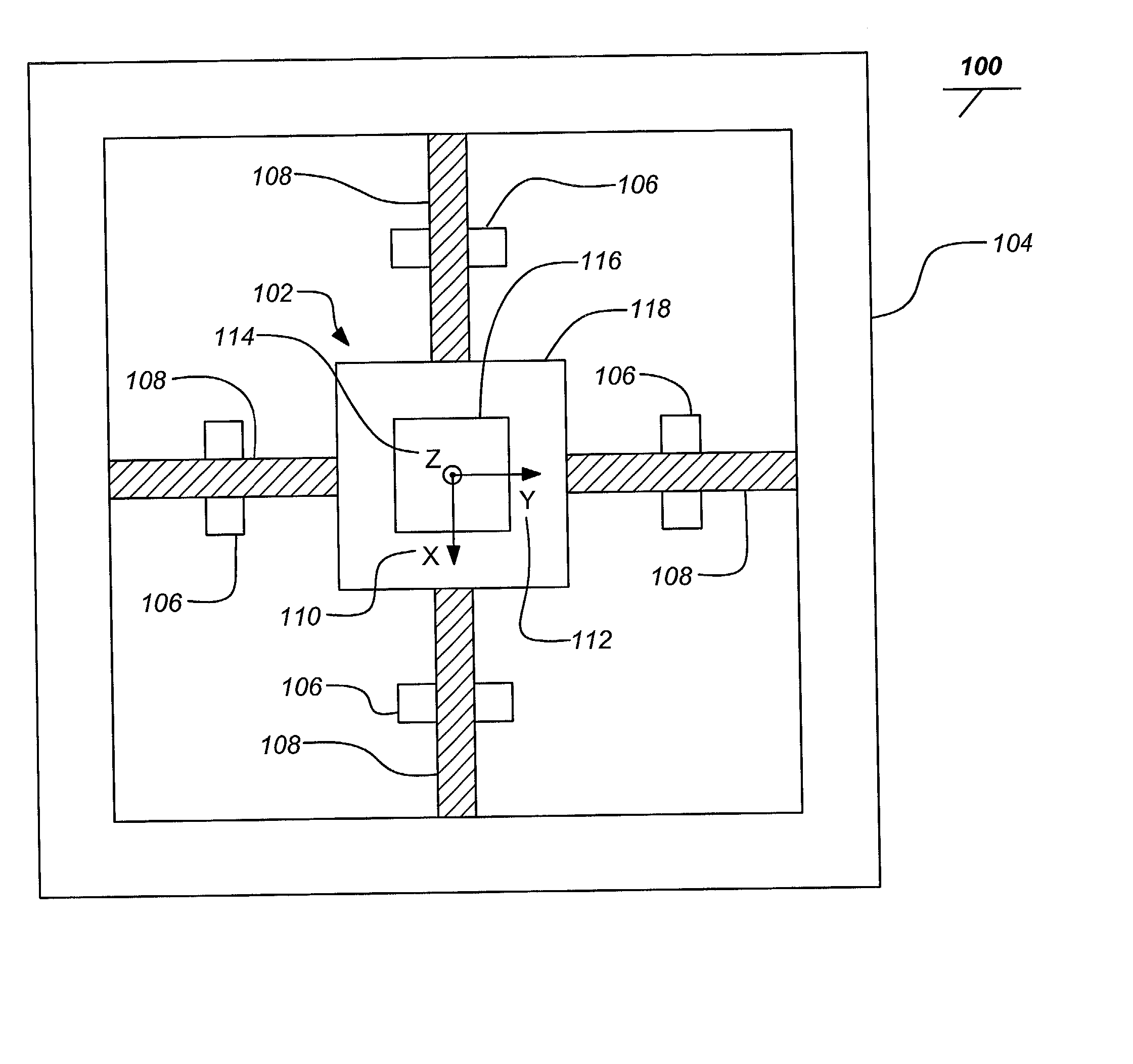 Isolated resonator gyroscope