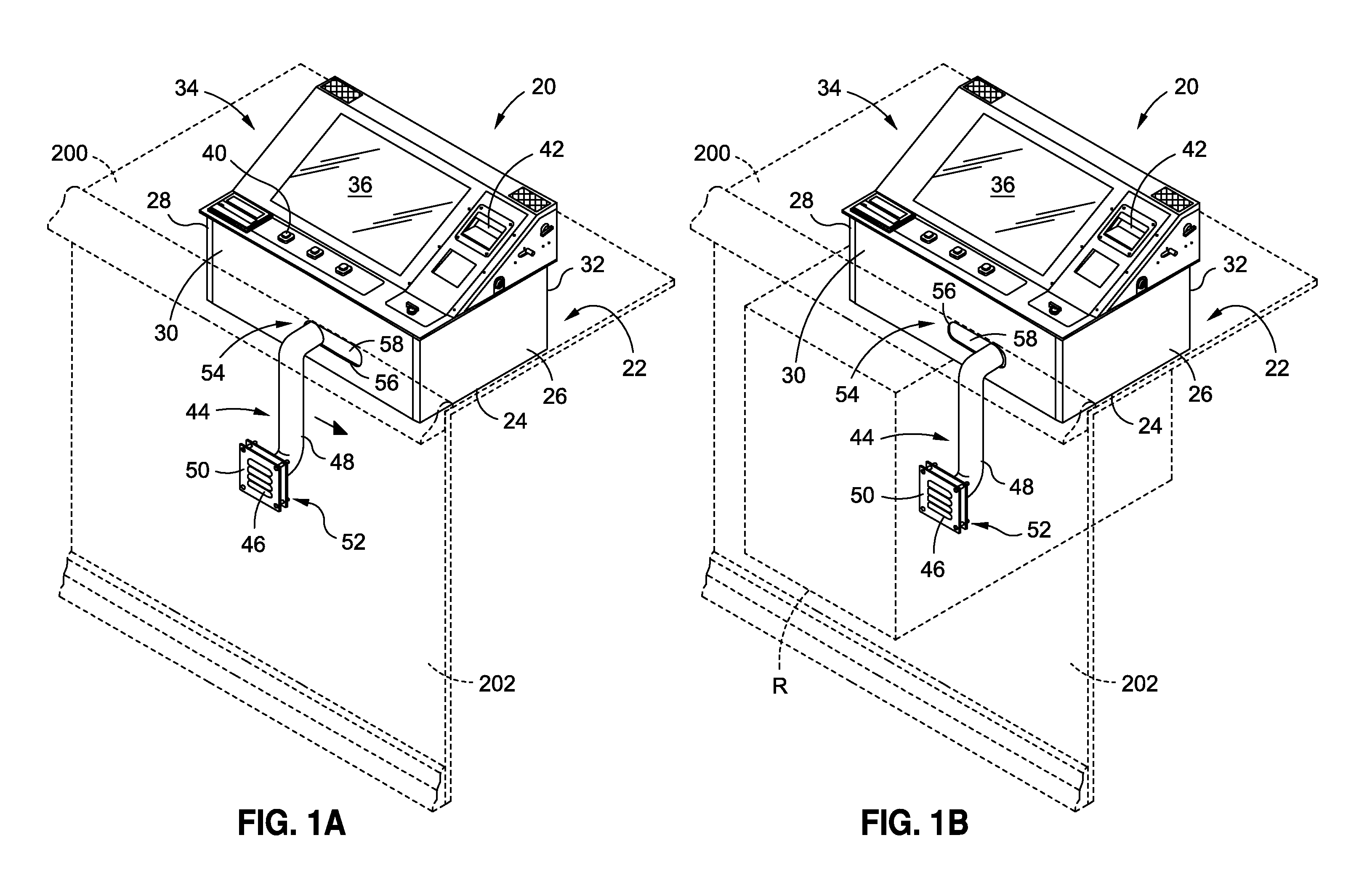 Bar top gaming unit