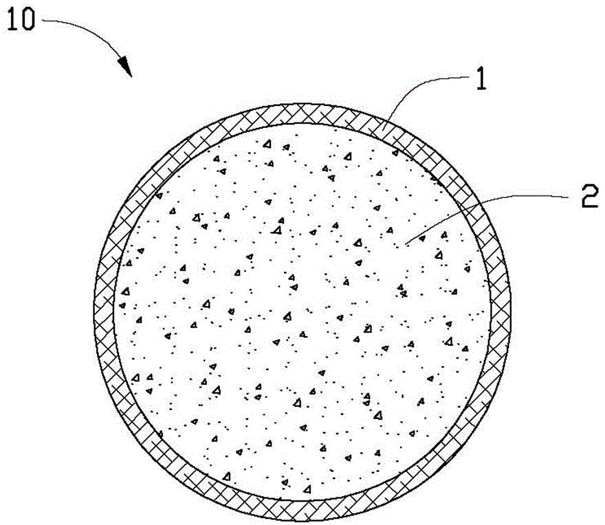 Colored microcapsule and its preparation method