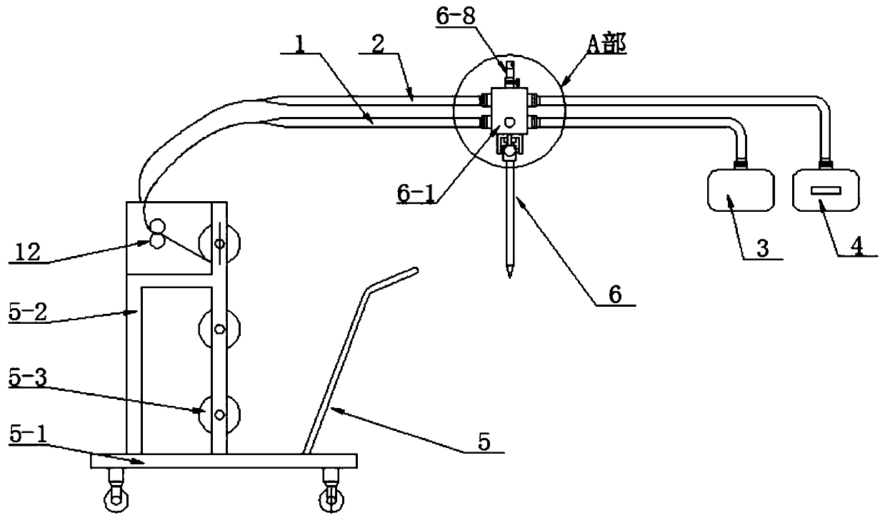 Tunnel construction ventilation dust-removing device