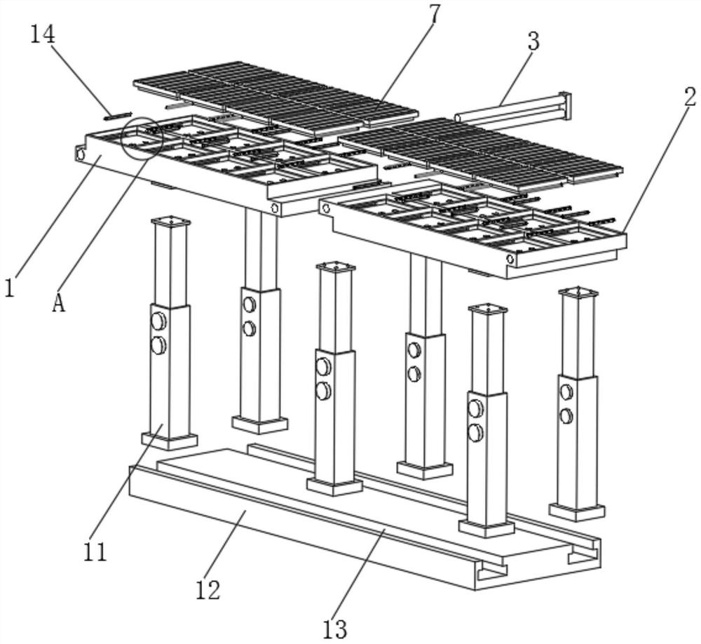 Temporary concrete steel structure bridge for railway construction