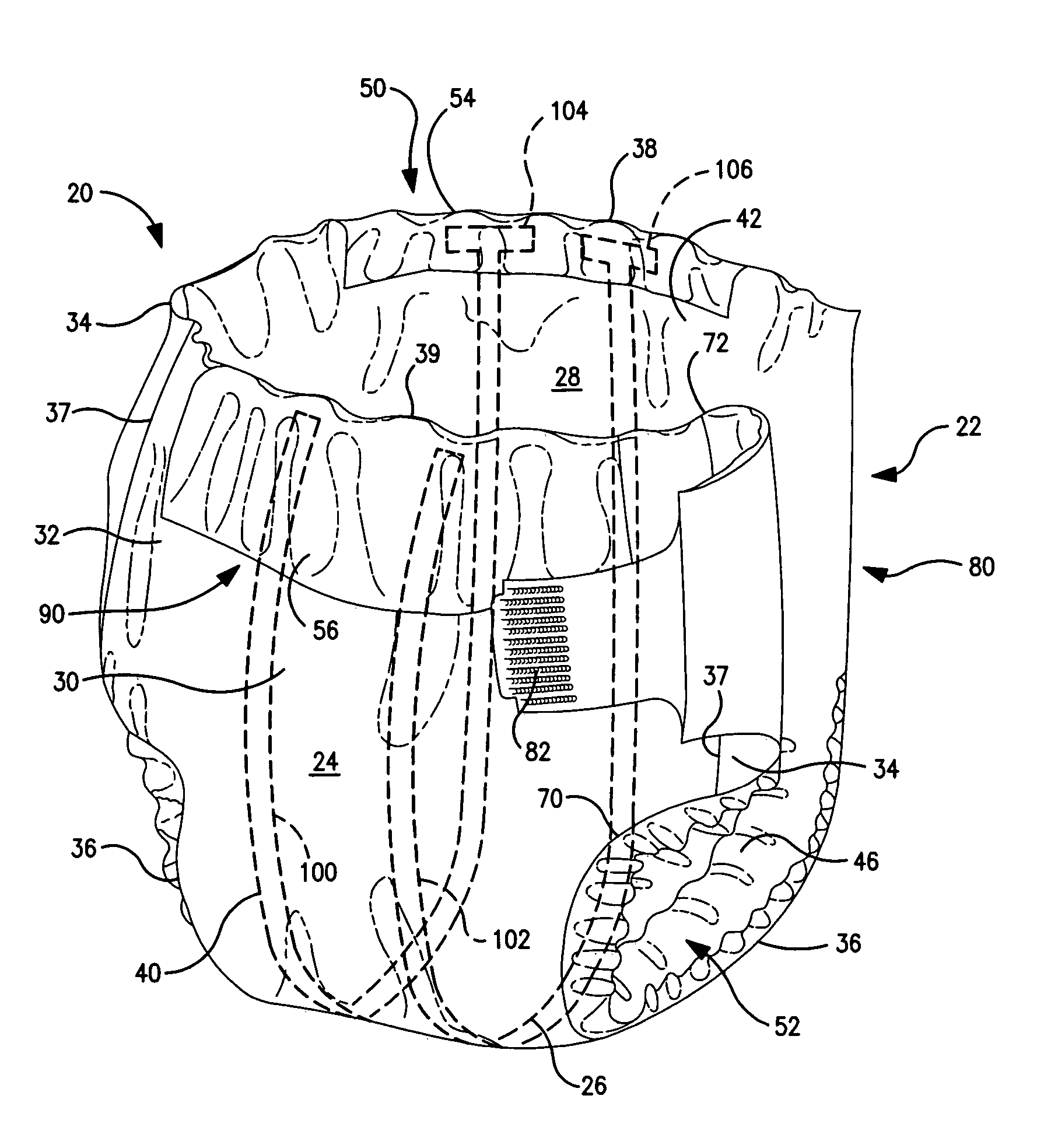 Connection mechanisms in absorbent articles for body fluid signaling devices