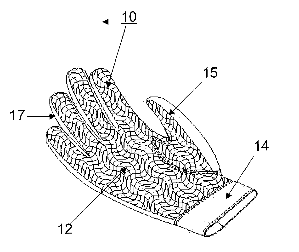 Method of cheerleading and cheerleading gloves