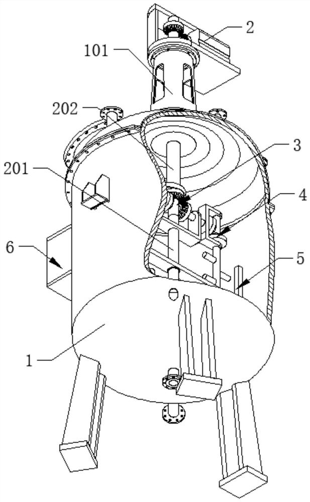 Flocculating agent feeding device for sewage treatment