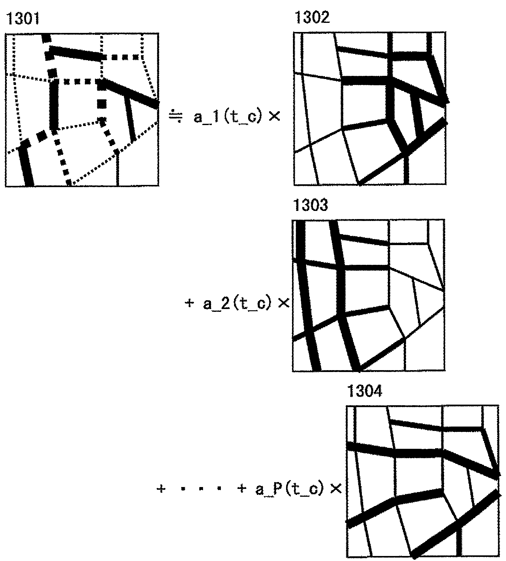 Dynamic prediction of traffic congestion by tracing feature-space trajectory of sparse floating-car data