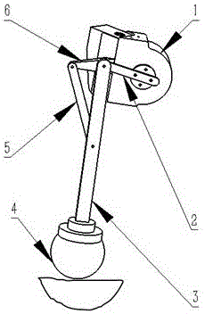 Single-motor-driven robot walking mechanism