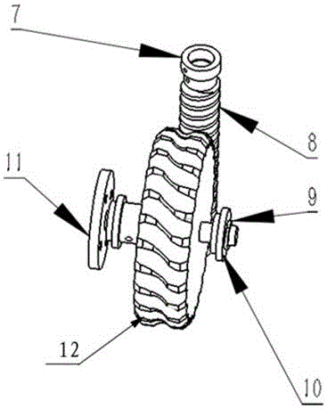 Single-motor-driven robot walking mechanism