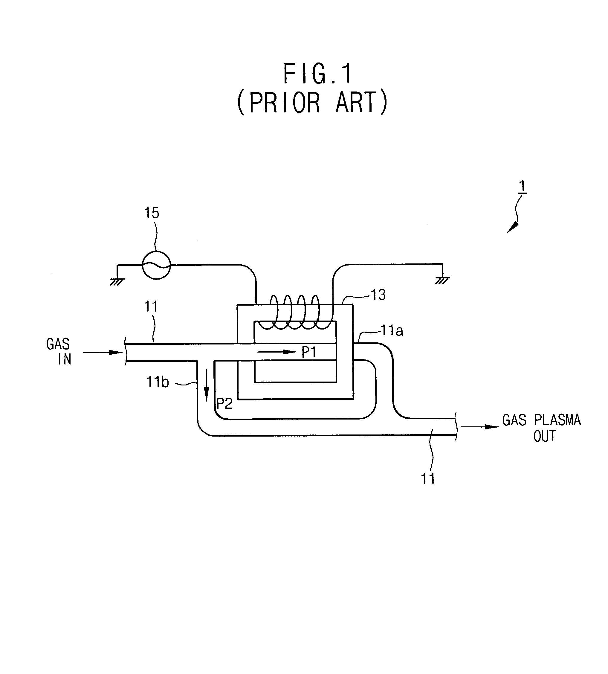 Method for generating gas plasma