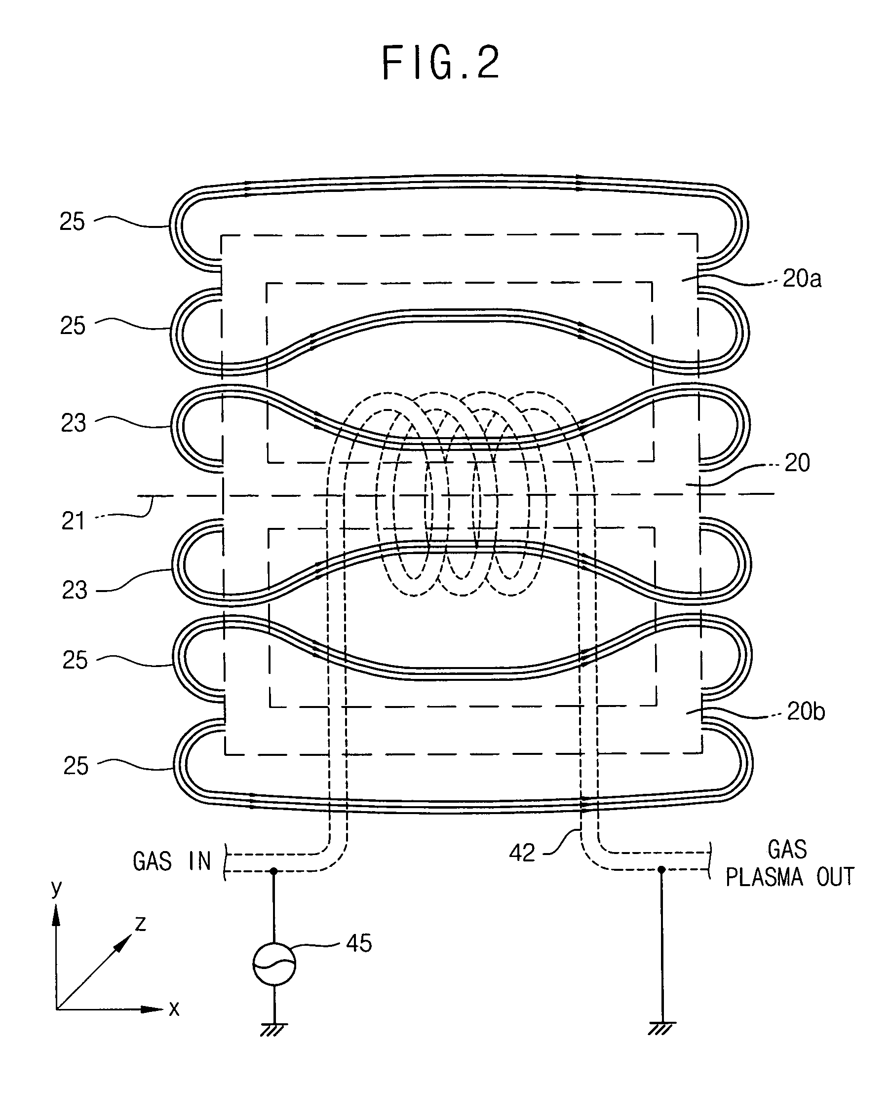 Method for generating gas plasma