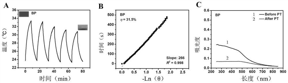 Application of black phosphorus nanosheet in preparation of medicine for treating Parkinson's disease